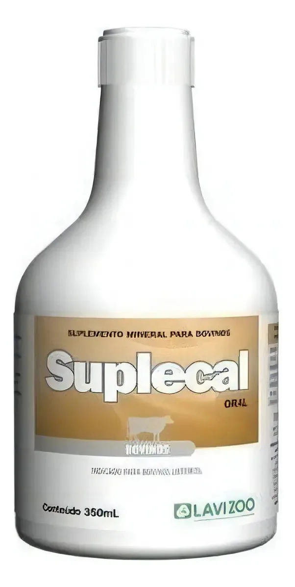 Suplecal Cálcio Suplemento Mineral Para Bovinos Oral 350ml