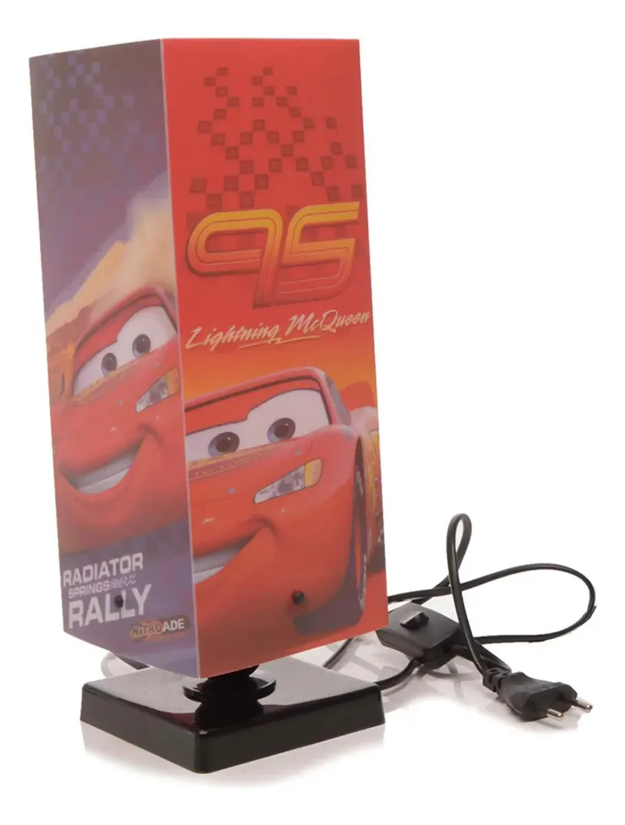 Abajur Quadrado Carros 3d