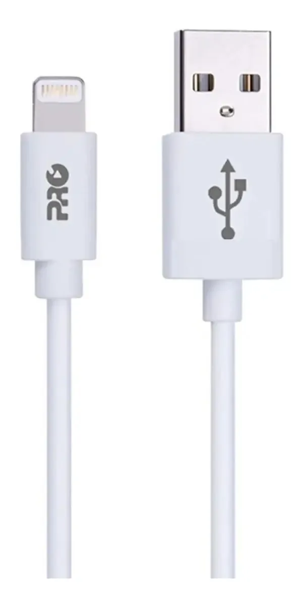 Cabo Lightning Usb Recarga E Dados Caus-100l Proeletronic Cor Branco