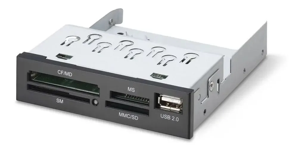 Leitor Cartão De Memória Interno Black Piano Com Usb Desktop