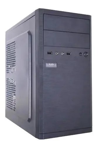 Gabinete K-mex Atx Gm-53y1 C Fonte Px300 2 Baias Preto