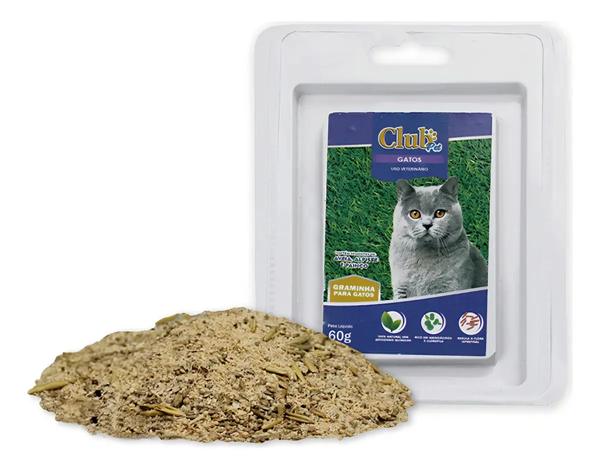Grama Graminha Para Gatos Club Pet 60g