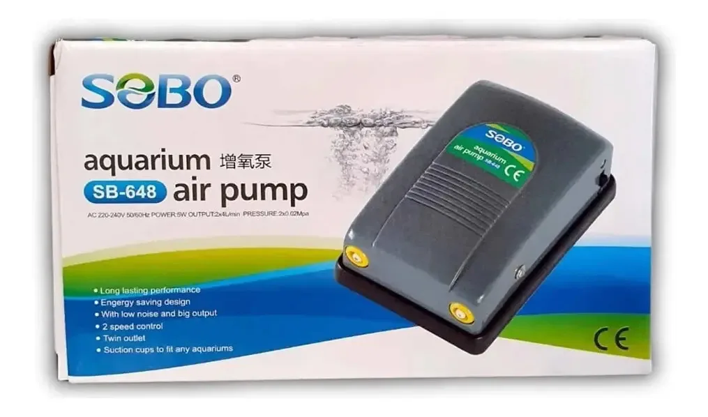 Sobo Compressor De Ar Sb-648 Aerador P/ Aquarios - Un