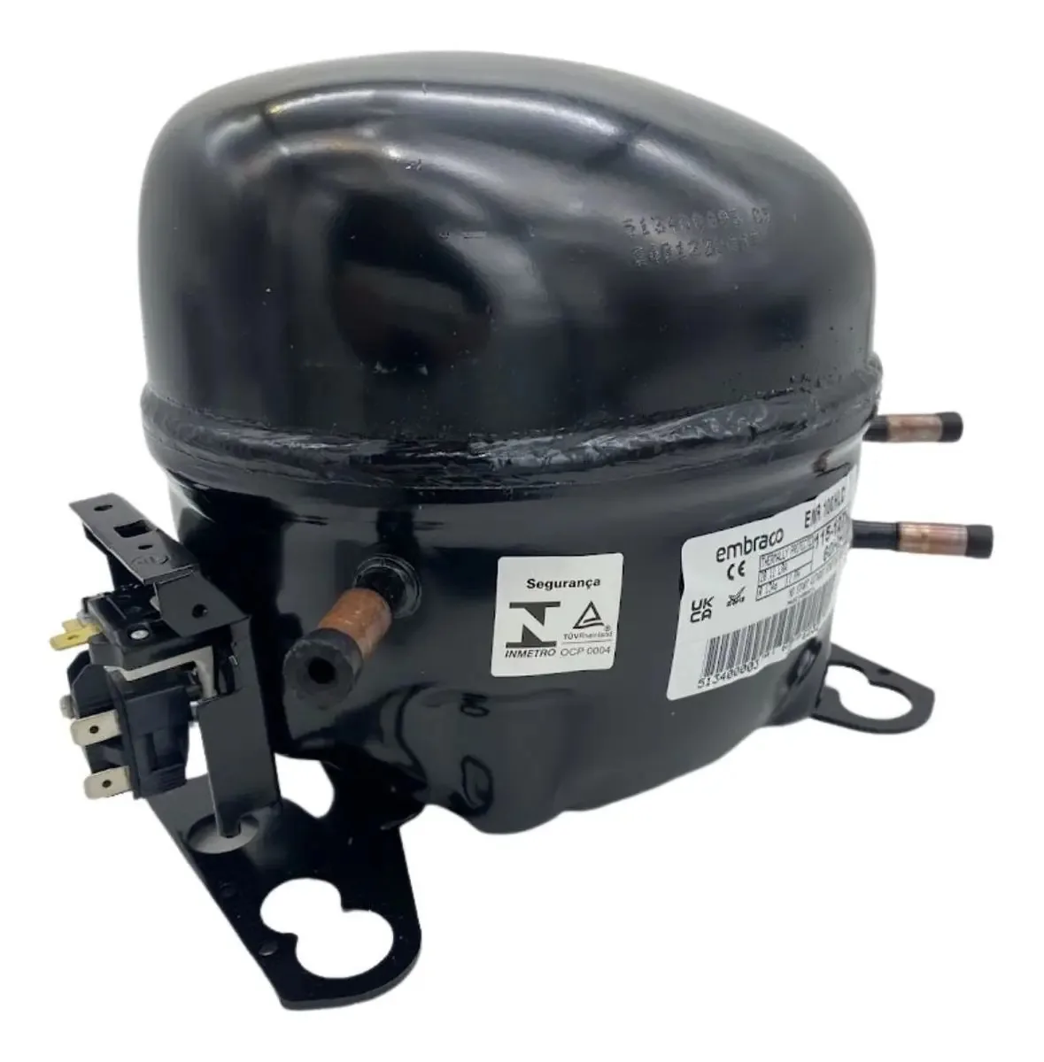 Compressor Embraco 1/3HP R134a EMR100HLR Refrigeradores e Freezers