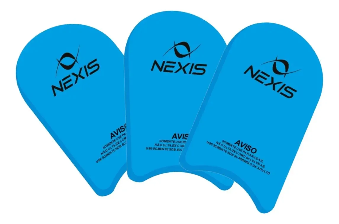 Kit 3 Pranchas De Natação Eva Flutuadora 24x34 Cm Pequena Cor Azul Royal