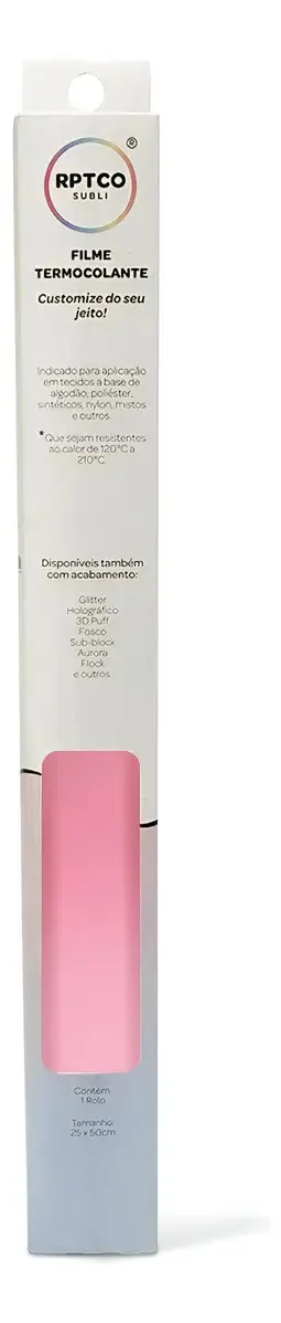 Filme Termocolante Rptco Subli Rosa 25x50cm