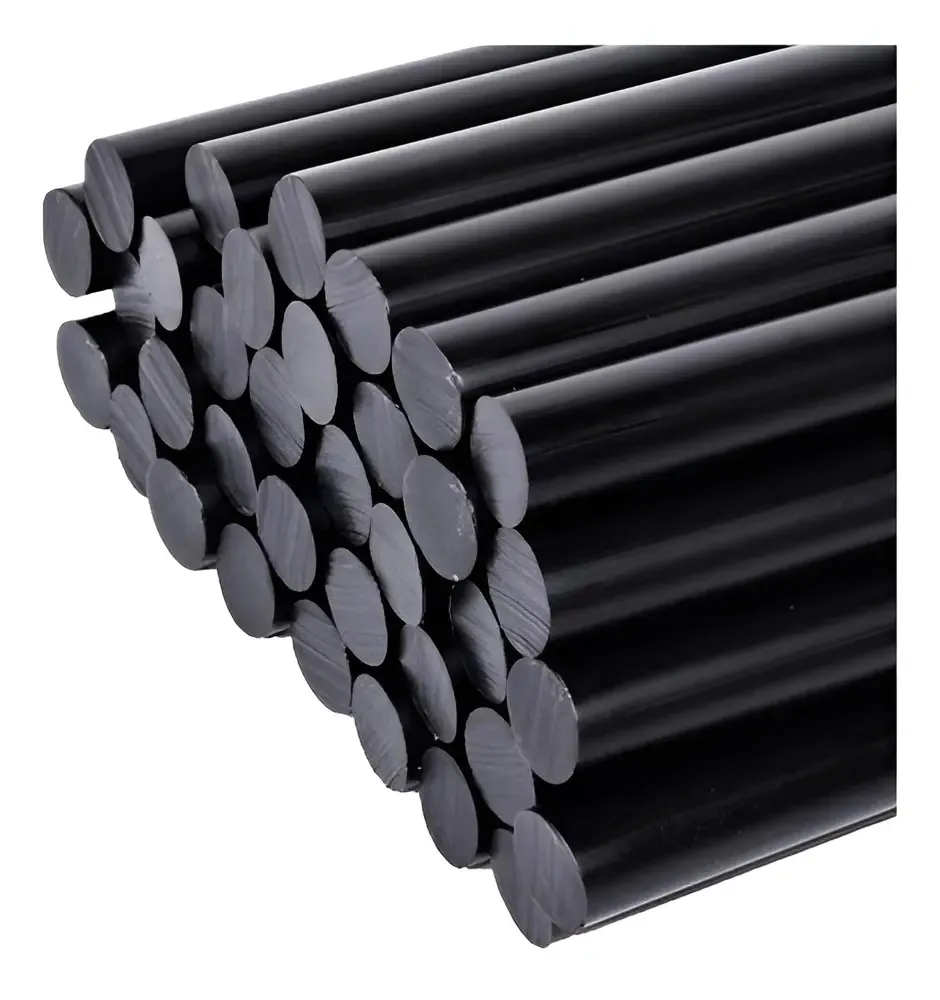 Bastão Refil Cola Quente 7,5mm Silicone Fino 500g Black