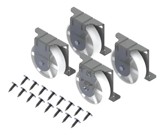 Kit 4 Rodizios/roldanas Reforçados Para Bicama/cama Auxiliar