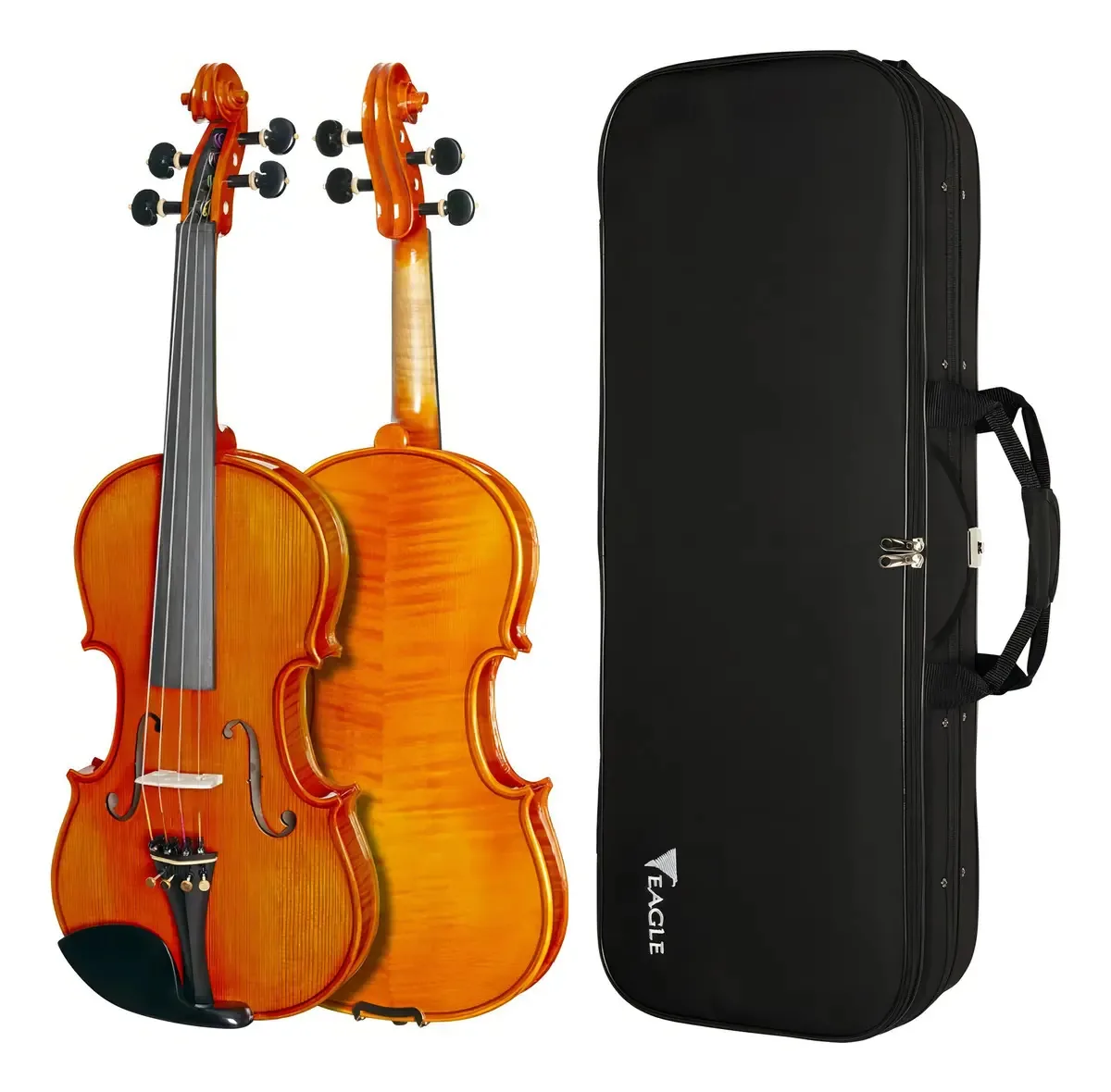 Violino Eagle Vk844 Profissional Completo 4/4 Cor Marrom-claro