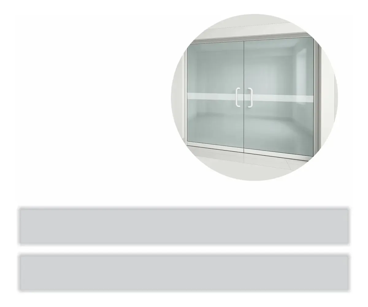 Kit 2 Adesivos Faixa De Segurança Anti Trombada Porta Vidro Cor Jateado