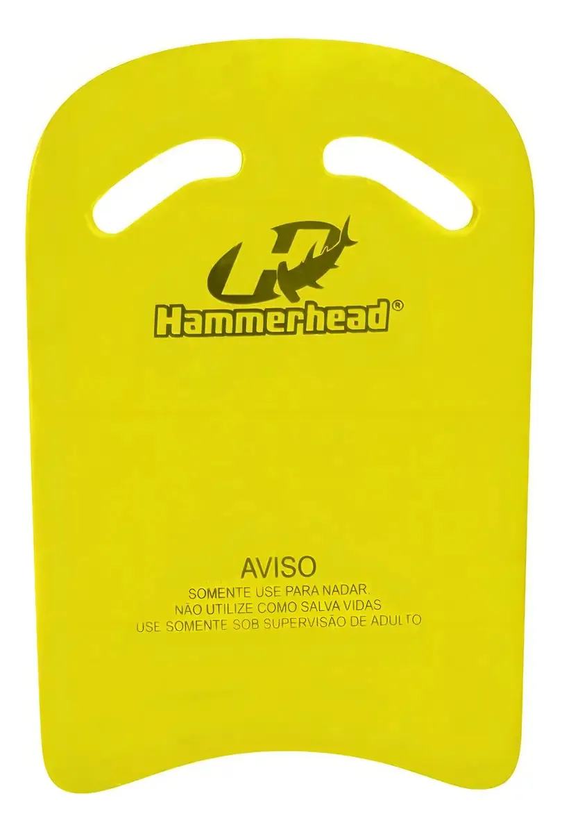 Prancha Natação Com Orifício Eva 40x27cm Treino Hammerhead Cor Amarelo