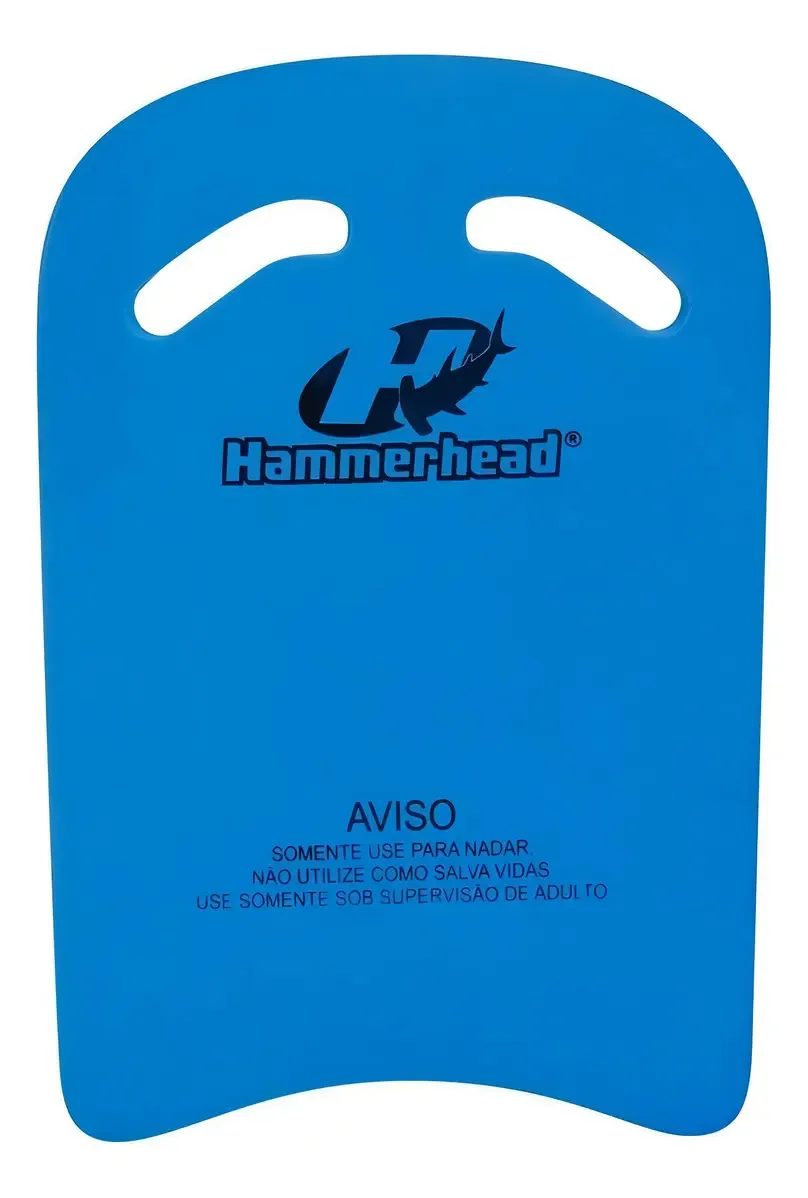 Prancha Natação Com Orifício Eva 40x27cm Treino Hammerhead Cor Azul