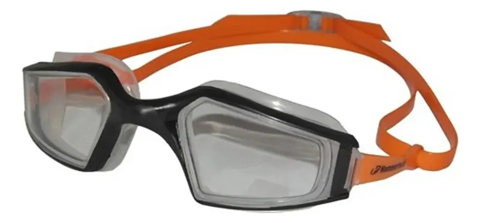 Óculos Natação Hammerhead Nanotech / Cristal-preto-laranja