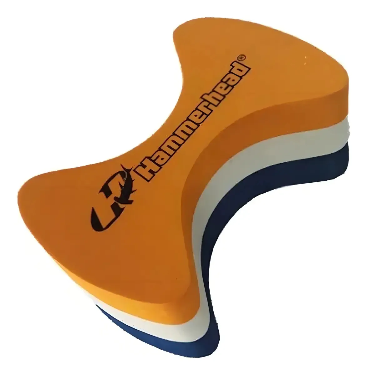 Flutuador De Natação 100% Eva Pull Buoy Aquaflow Hammerhead Cor Laranja/Branco/Azul Marinho