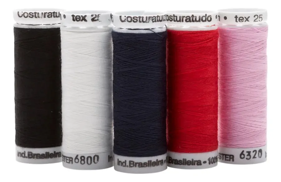 Linha Costura 100m Blister C/5 Tb Sort Cor 0991