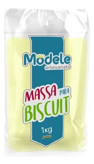 Massa Para Biscuit Modele de 1kg na Cor Marfim