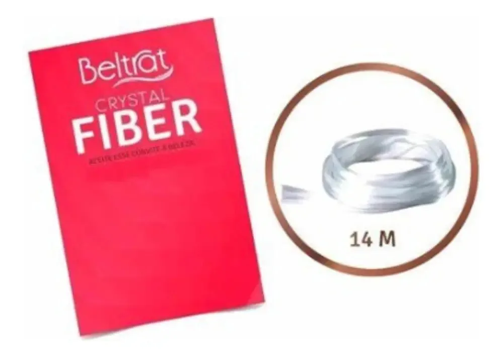 Fibra Para Unhas Beltrat de Vidro 14m Transparente