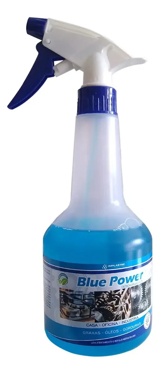 Kit 4 Desengraxante Multiuso Blue Power 500ml Implastec