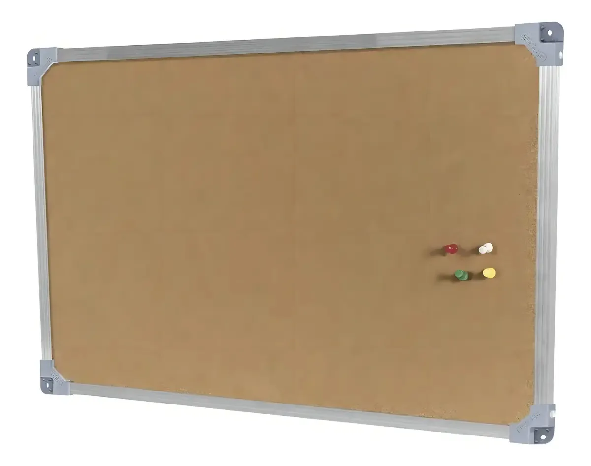 Quadro Aviso Moldura Aluminio Cortica Aparente 120x090cm Unidade 8948 Stalo