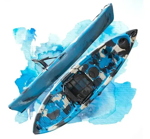 Caiaque Caiman 100 Hidro2eko - Confirmar A Cor Cor Camuflado Azul