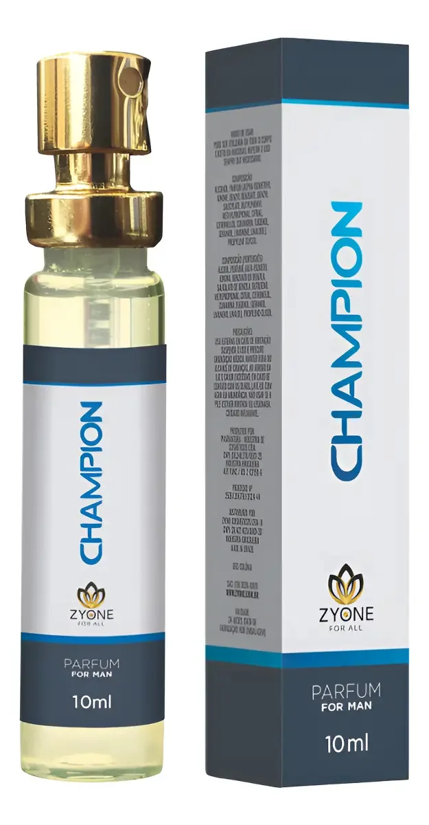 Perfume Masculino Champion Zyone 10ml Força E Frescor