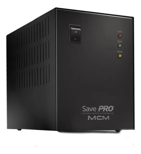 Estabilizador MCM Save Pro 1500VA Bivolt Preto