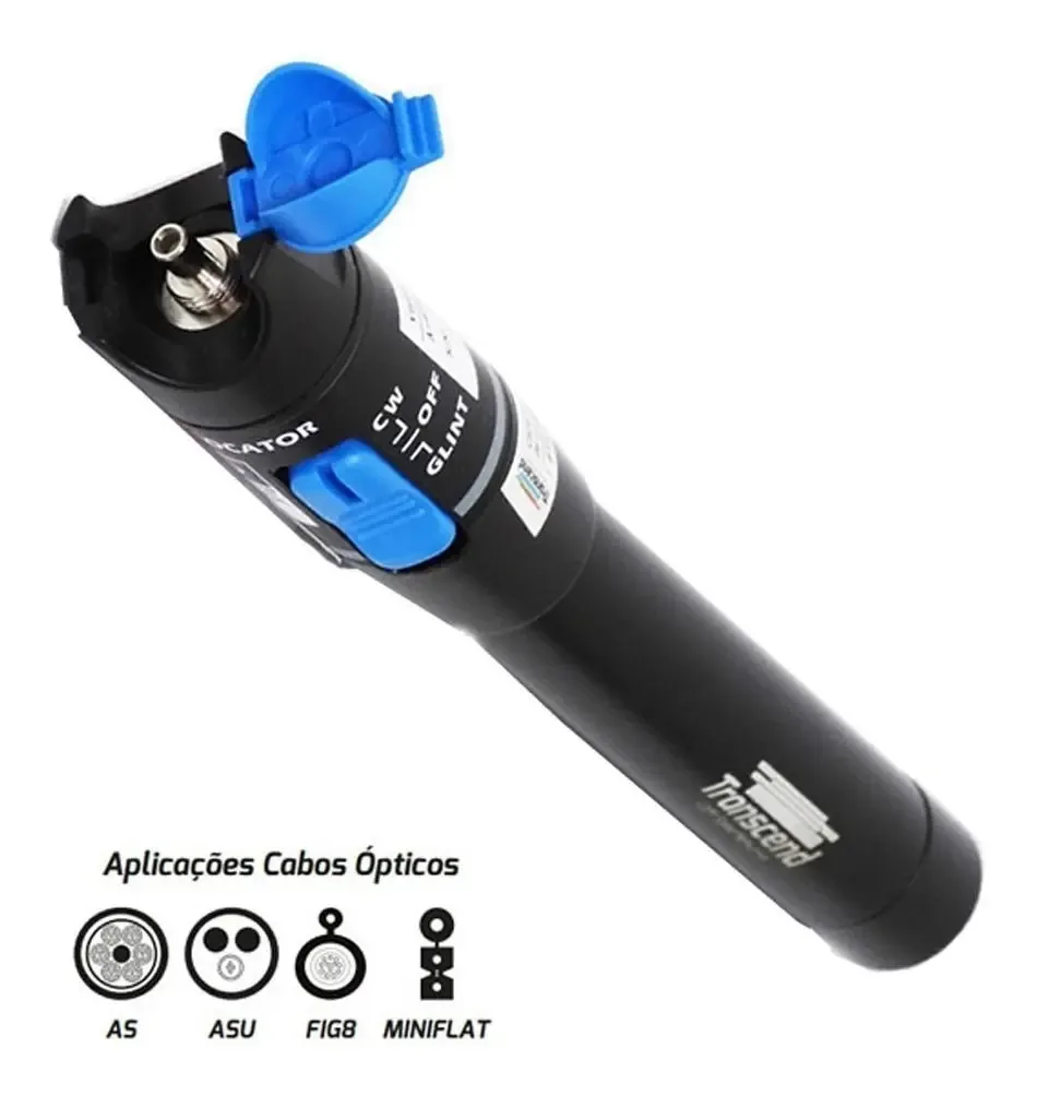 Caneta Óptica Visualizadora De Falhas Vfl 1 Mw Transcend