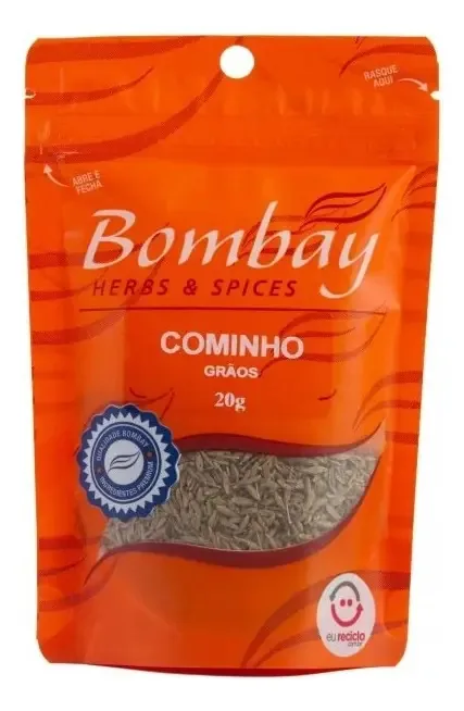 Cominho Em Grãos Bombay 20g