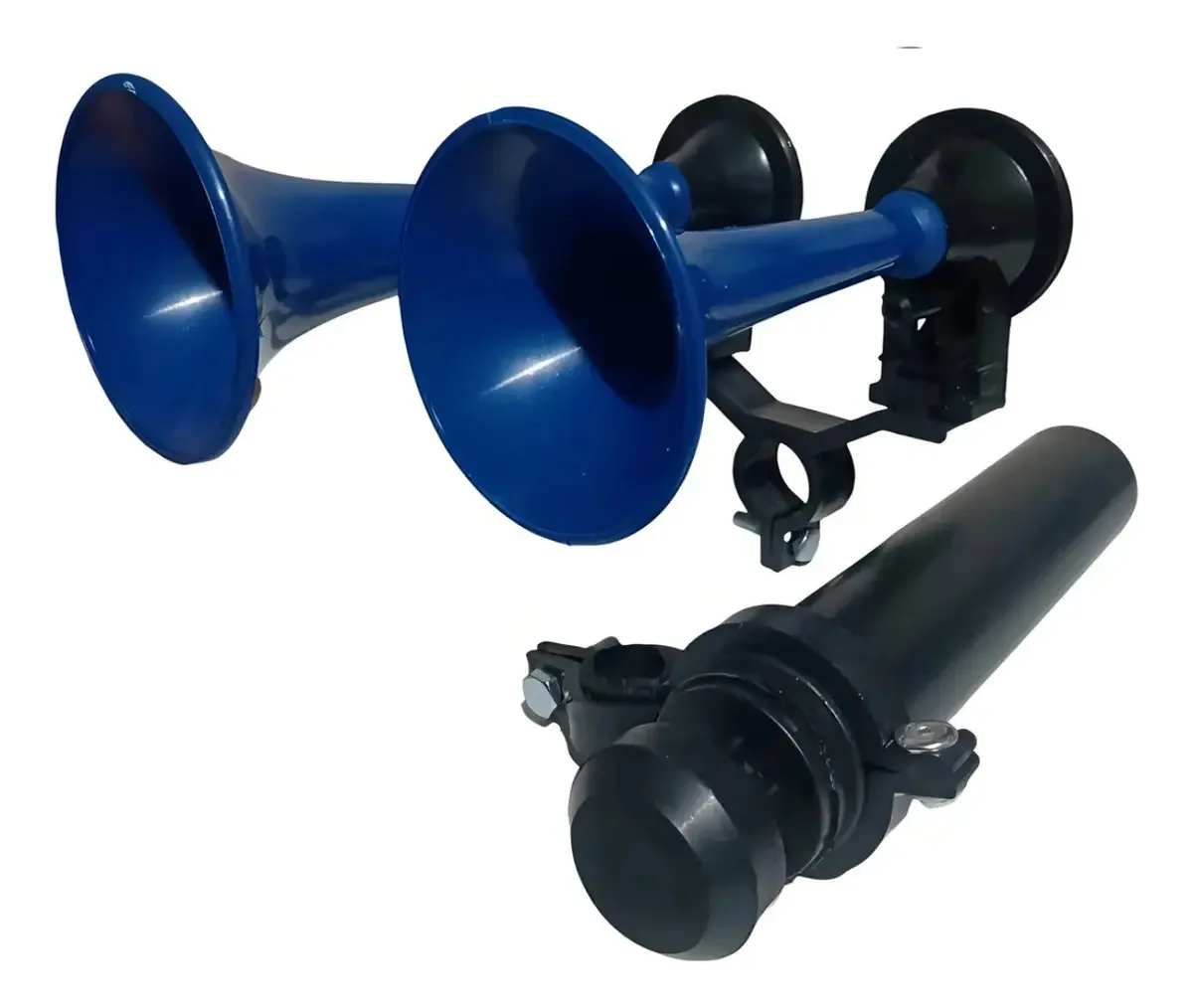 Buzina De Ar 2 Cornetas Dupla Bike Forte Potente Cores Cor A