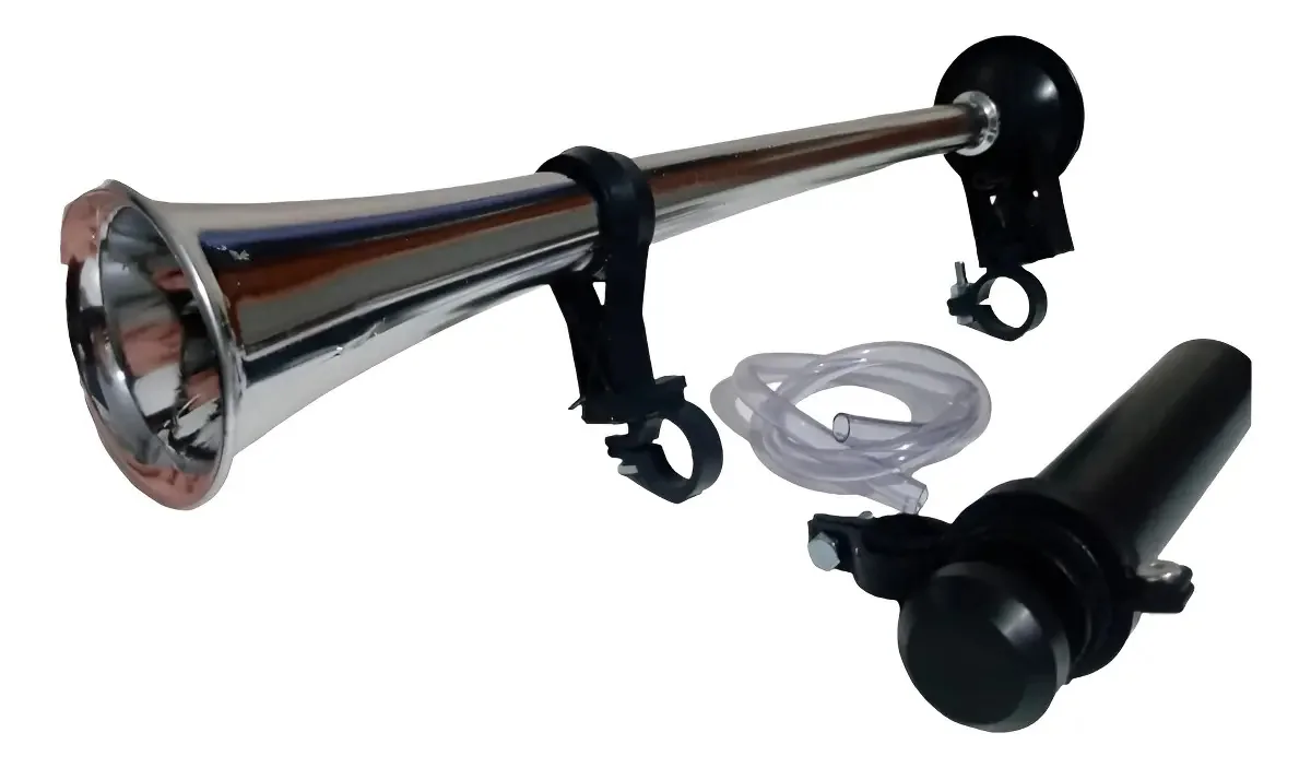 Buzina Ar Corneta Jumbo Jumbinho Cromada Extra-forte Bike