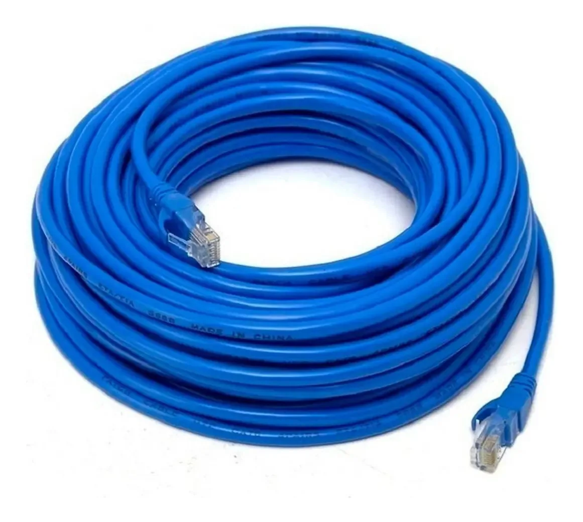 Cabo De Rede Crimpado Ethernet 50 Metros Internet