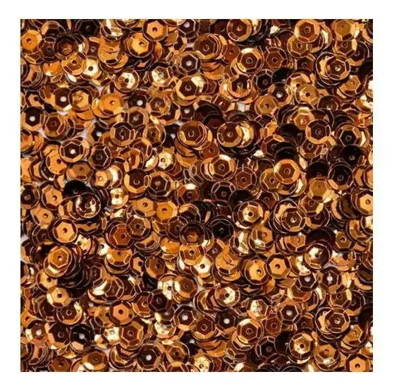 Lantejoula Metal Lantecor 6mm (embalagem 1000 Un) Cor Cobre