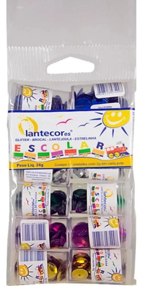 Lantejoula Metalizada Vermelha 6mm Potes 3g
