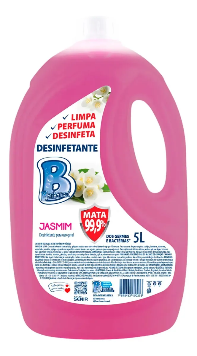 Desinfetante Barbarex 5l Jasmin