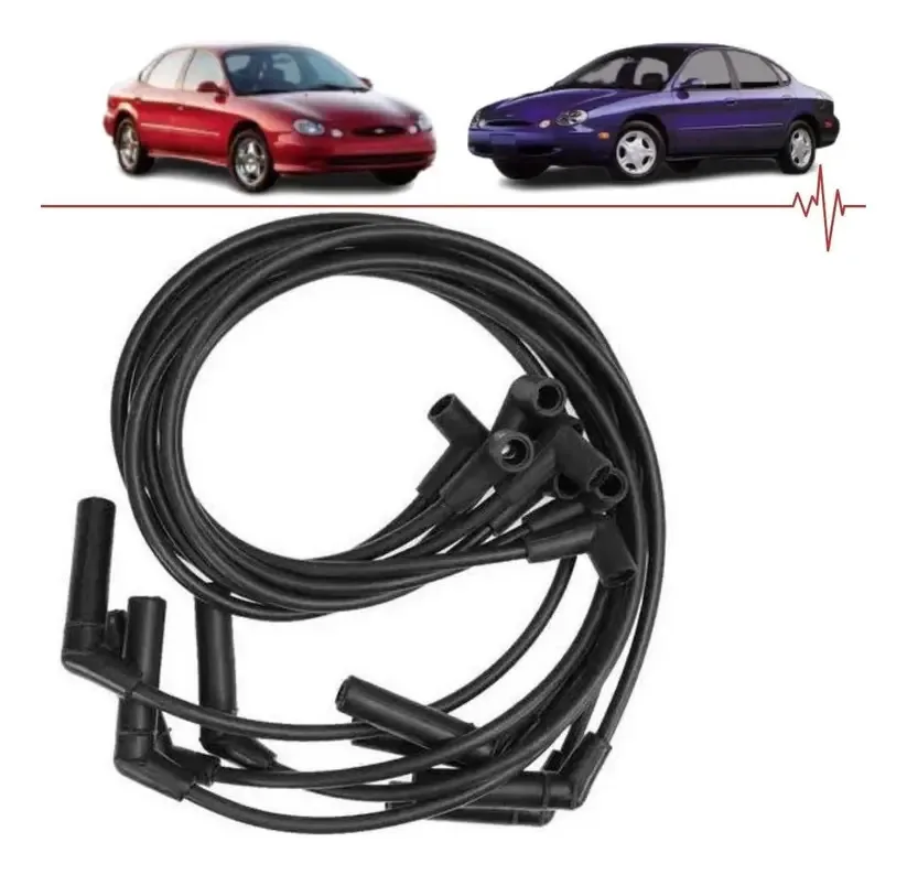 Cabos De Velas Taurus 3.0 V6 24v ..97 Durabilidade Power Preto
