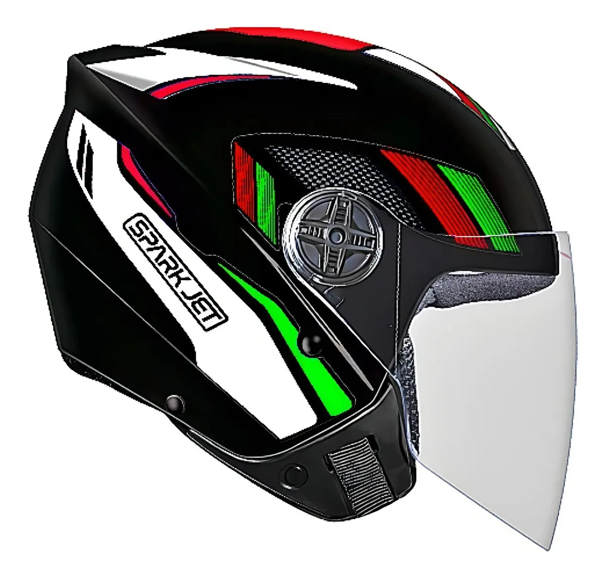 Capacete Moto Ebf Spark Jet Aberto