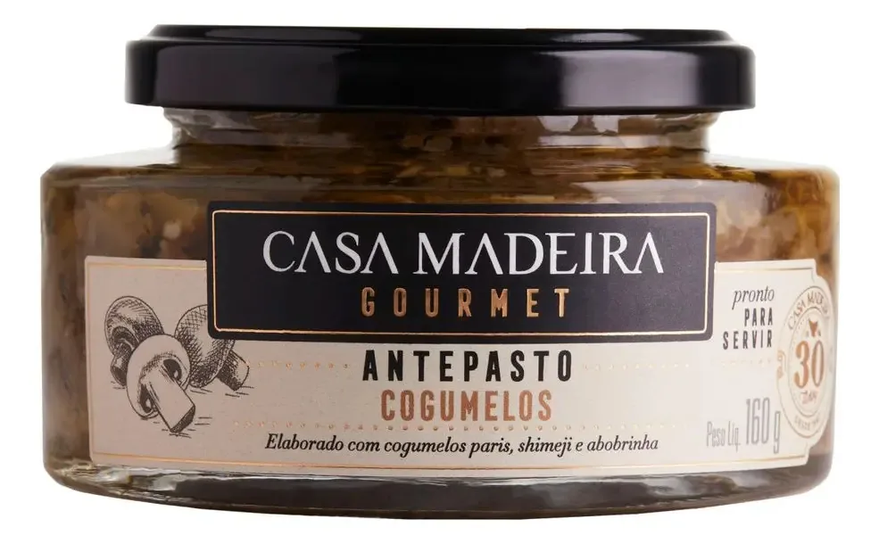 Antepasto De Cogumelos Casa Madeira 160g