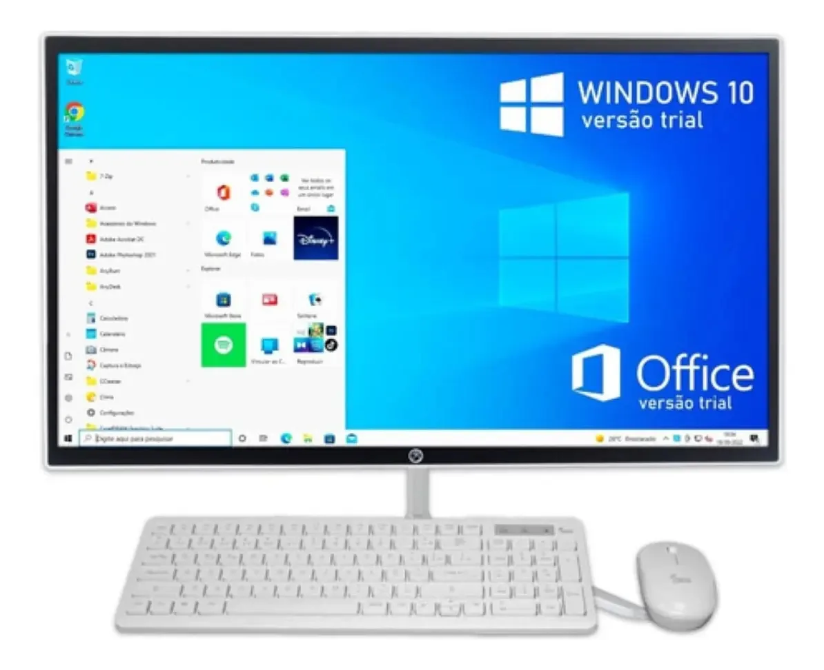 Computador All In One I7/ 8gb Ram/ 960gb Ssd/ Tela 24 / Wifi Cor Branco
