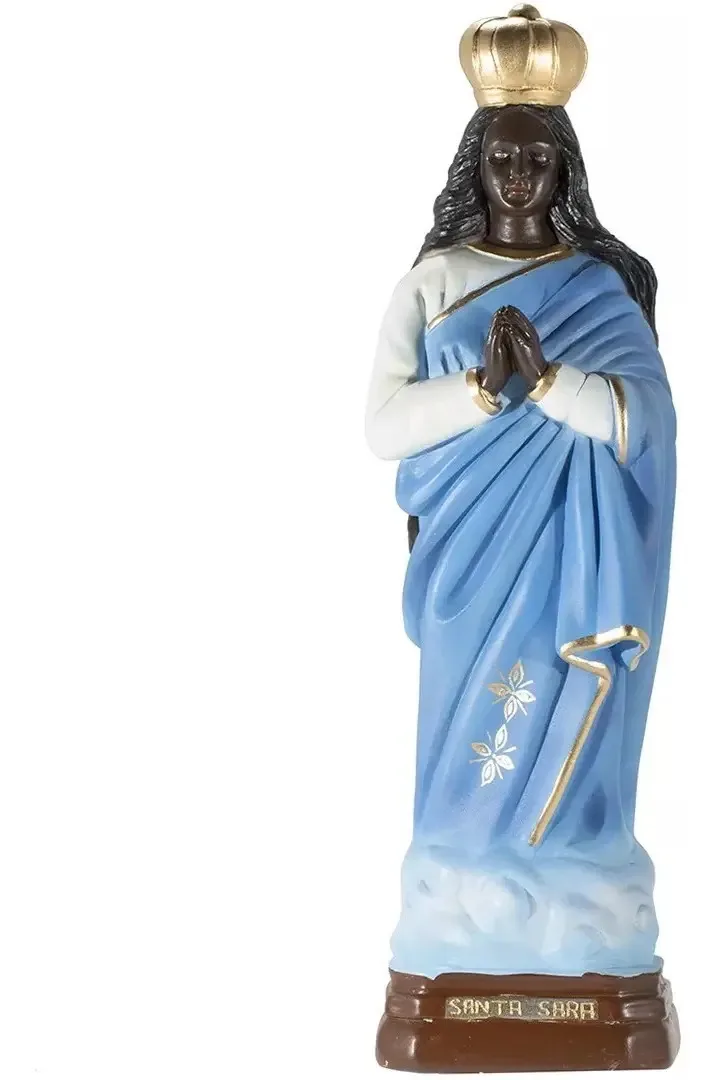 Imagem Santa Sara Morena 40cm Resina Cerâmica Esculturas