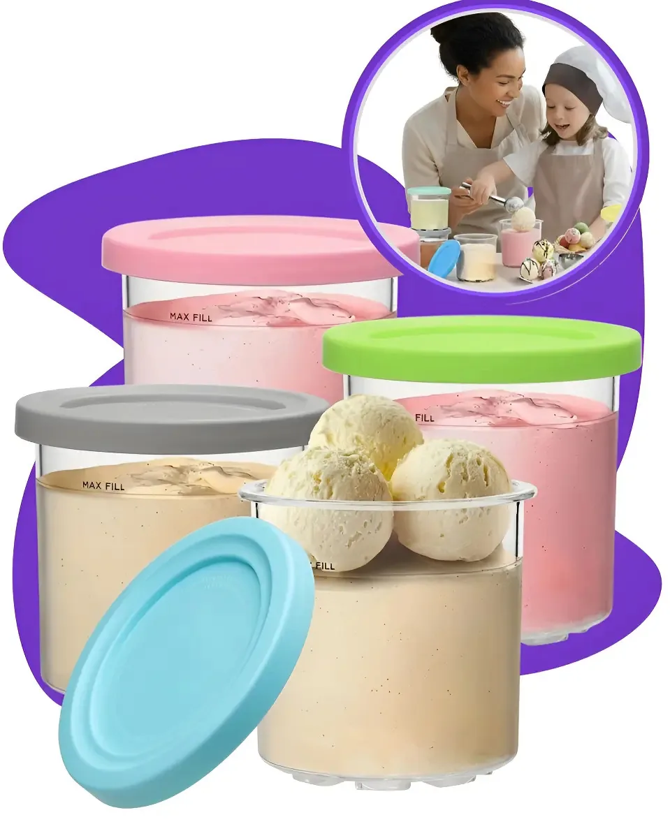 Recipientes Para Sorvete Potes Para Ninja Novo Gelato Sorveteira Maquina