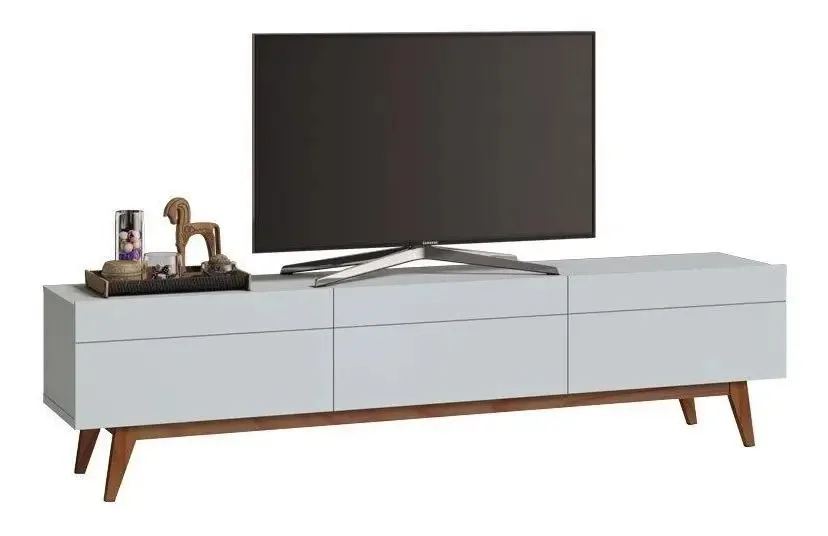 Rack Classic 3g 2.2 Branco Acetinado - Imcal Móveis Branco