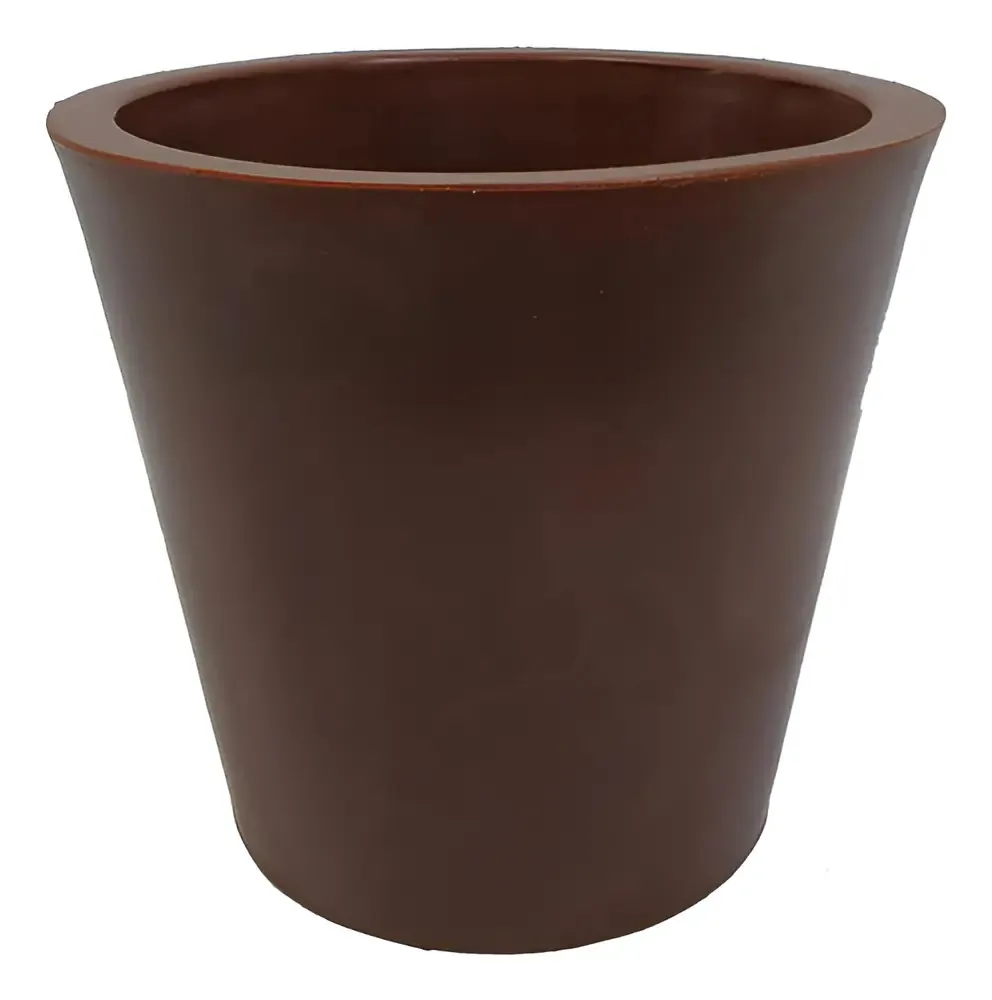Vaso De Polietileno 50x58 Decorativo Para Plantas E Flores Cor Marrom