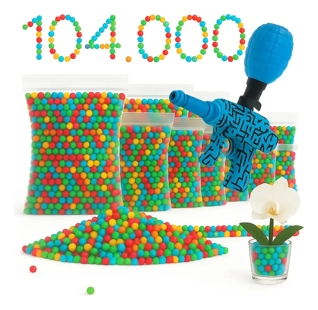 100.000 Bolinhas De Gel Cresce Na Água Para Arminhas Orbeez Cor Colorida