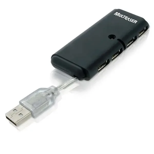 Hub 4 Portas Slim 2.0 Multilaser