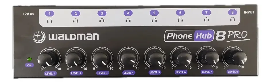 Amplificador de Fone de Ouvido Waldman PH-8 Pro 8 Canais Bivolt