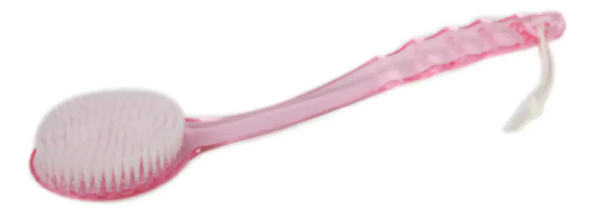 Escova Para Costas Rosa Transparente
