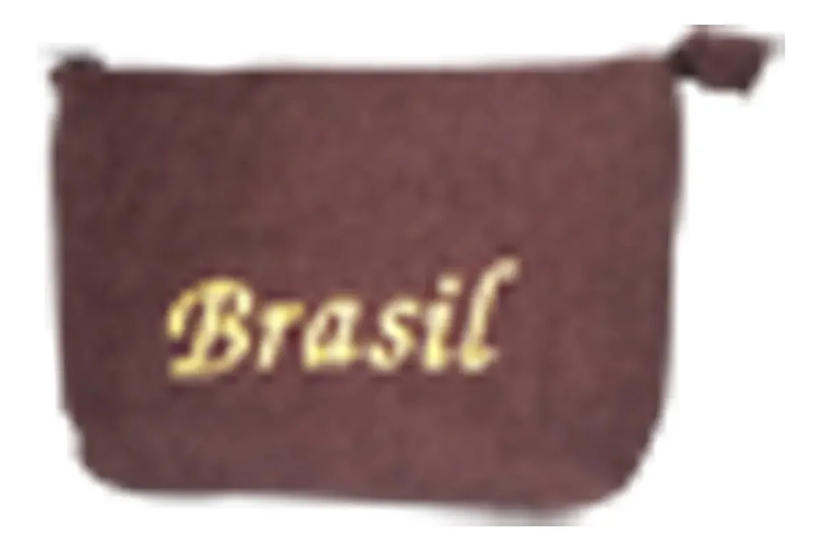 Necessaire Atoalhada Marrom