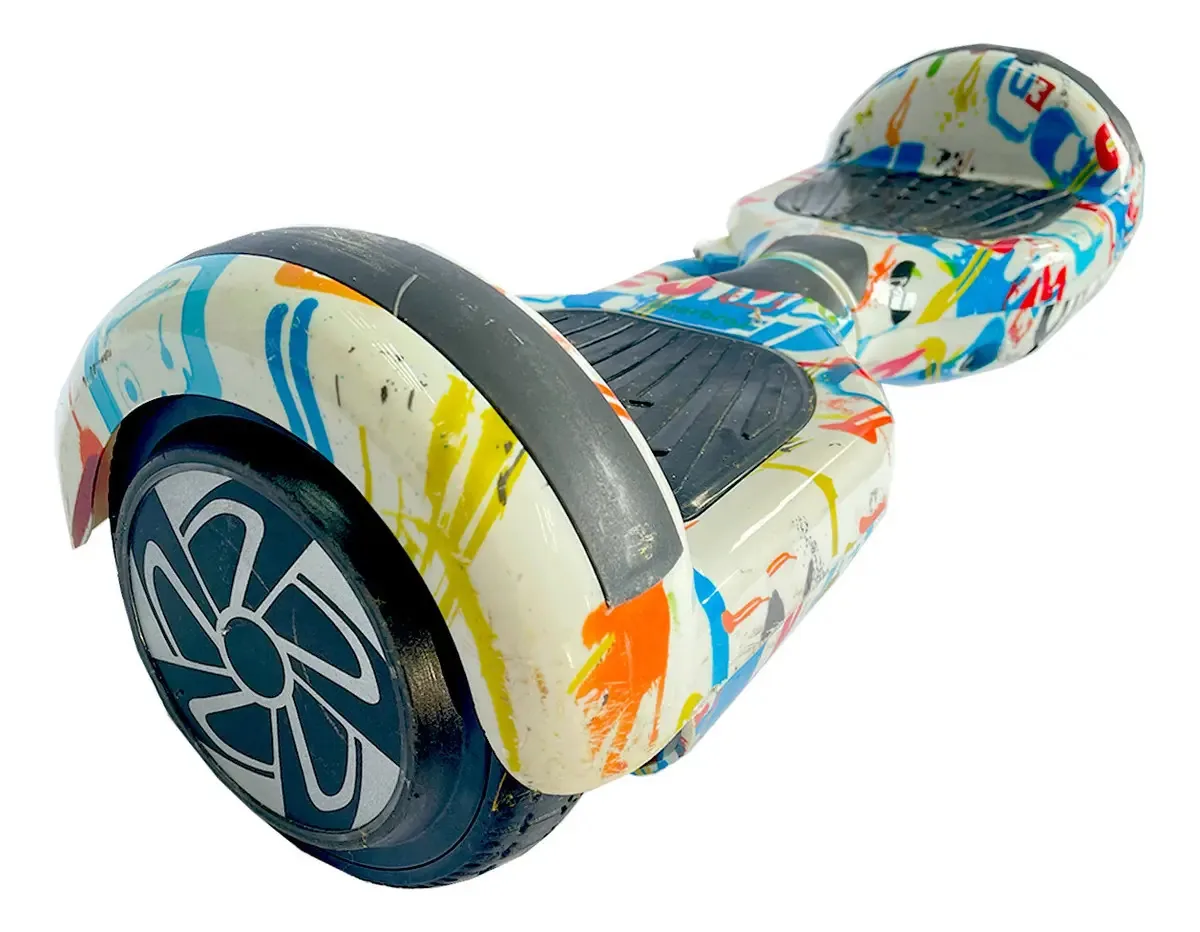 Hoverboard Skate Elétrico 6.5 Led Bluetooth Outlet Cor Grafite