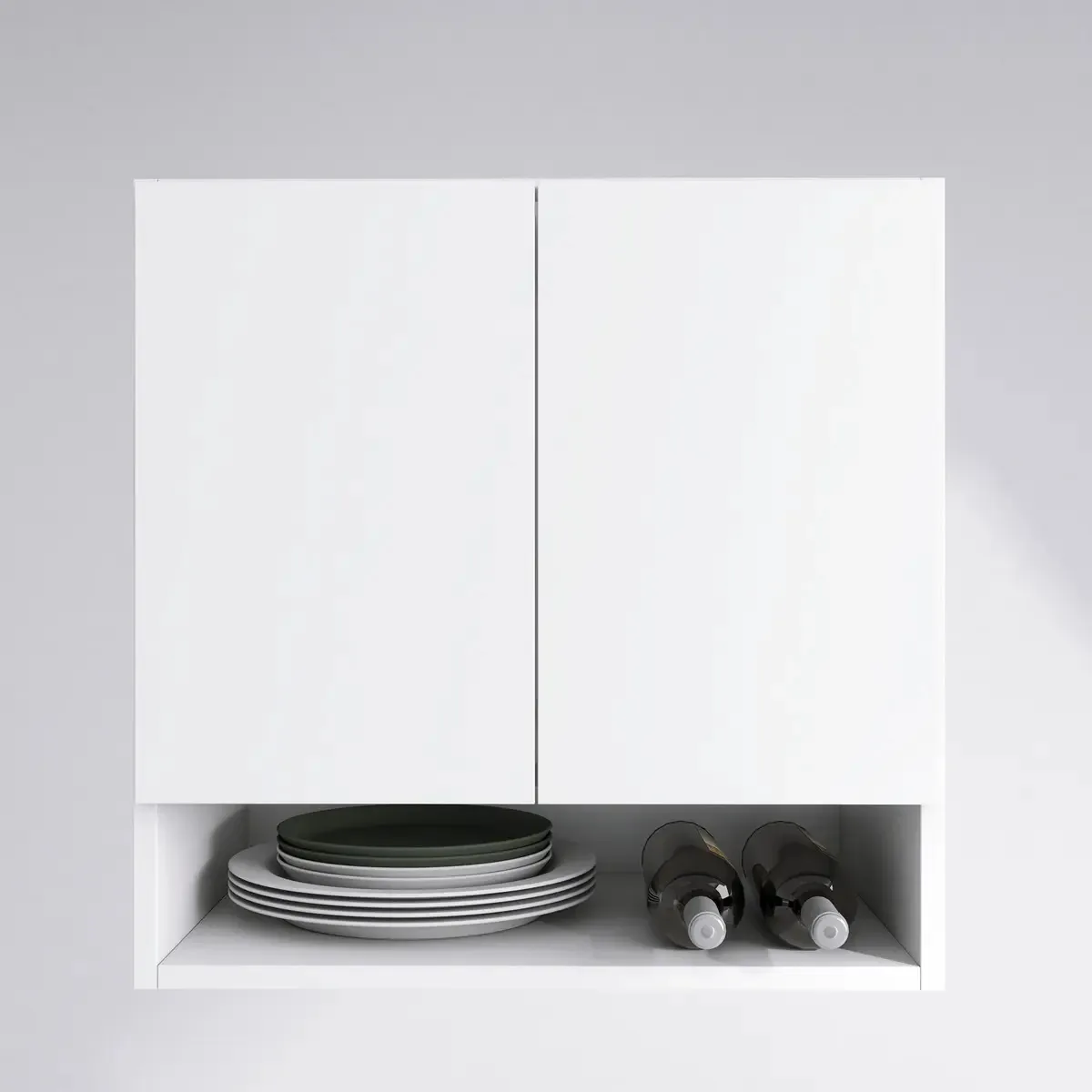 Balcão Suspenso 60cm Lavanderia Multiuso 60cm Cor Branco