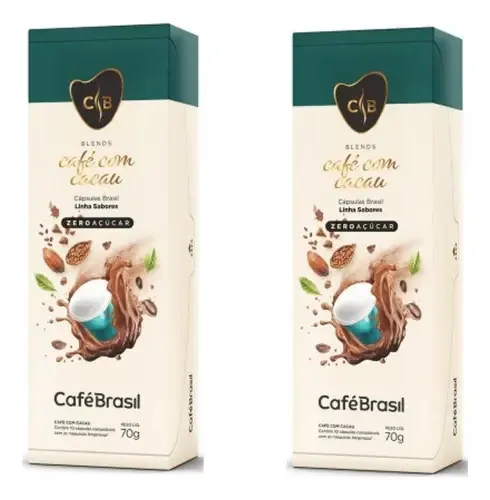 Kit 20 Cápsulas Café Com Cacau Café Brasil